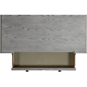 Glenmore Aged Grey 4PC Set w/Queen Bed & CH