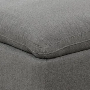 Cloud 9 Garrison Charcoal 4PC Sectional & Ottoman