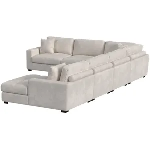 Arizona Steno Beige Sectional 6PC Set
