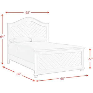 Kona Grey 4PC Set w/Queen Panel Bed & CH
