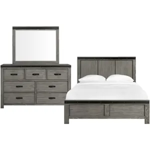 Wade Grey 3PC Queen Set