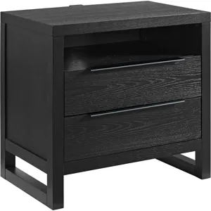 Island Black 4PC Queen Set w/NS