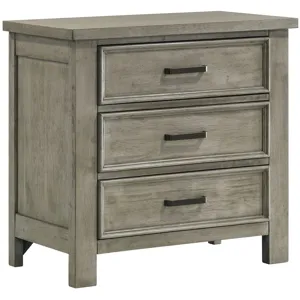 Sullivan Drift Grey 4PC Set w/Queen Bed with NS