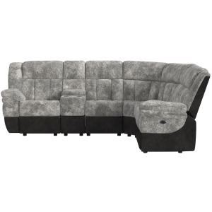 Santorini Dillon/Shire Grey Sectional 6PC Set w/Power- 2P