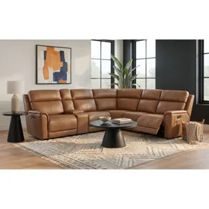 Mustang Aline Butternut Sectional 6PC Set - (3)P2