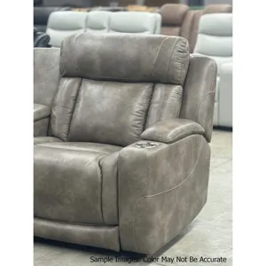 Phantom Leather Gel Grey Sectional 7PC Set- 3PP