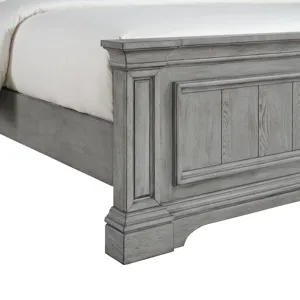 Glenmore Aged Grey 4PC Set w/Queen Bed & CH