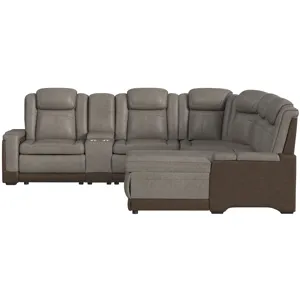 Lantana Rocky Grey/BrownSectional 6PC Set - (3)P2