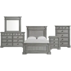 Glenmore Aged Grey 5PC Set w/Queen Bed