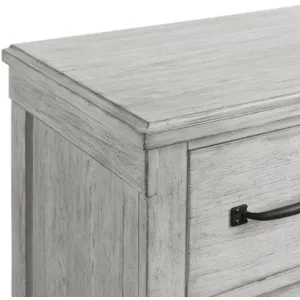 Scott White 5PC Set w/Queen Storage Bed