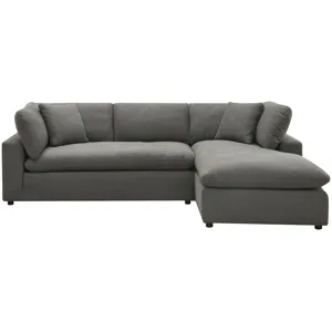Cloud 9 Garrison Charcoal 2PC Sectional