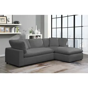 Cloud 9 Garrison Charcoal 2PC Sectional