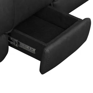 Black Hawk Simba Black Sectional 6PC Set - (3)P2