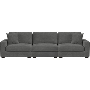 Arizona Steno Charcoal 3PC Sectional Set