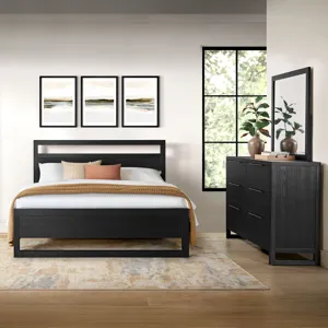 Island Black 3PC Queen Set