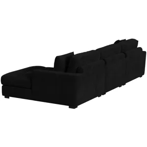 Arizona Steno Black Sectional 3PC Set