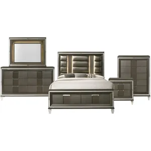 Twenty Nine Copper 5PC Set w/Queen Bed