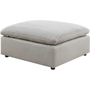 Cloud 9 Flex Dove 4PC Sectional & Ottoman