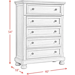 Kingston Cherry Brown 5PC Set w/Queen Storage FB Bed