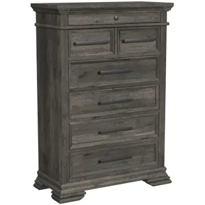 Park Ridge Charcoal 4PC Set w/Queen Panel Bed & CH
