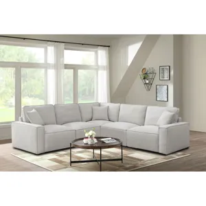 Normandy (VN) Culp Bloke Cotton Sectional 5PC Set- 2P