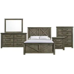 Maverick Antique Grey 5PC Set w/ Queen Bed
