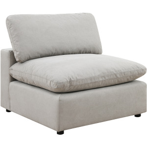 Cloud 9 Flex Dove 5PC Sectional & Ottoman