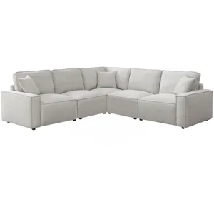 Normandy (VN) Culp Bloke Cotton Sectional 5PC Set- 2P