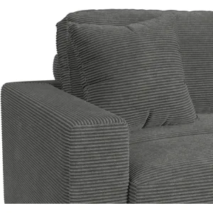 Arizona Steno Charcoal Sectional 6PC Set