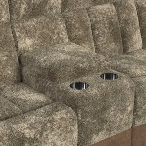 Santorini Dillon/Shire Cappuccino Sectional 6PC Set w/Power- 2P