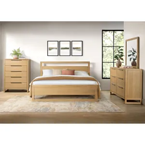 Island Natural 4PC Queen Set w/CH