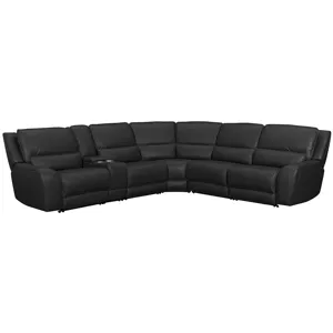 Black Hawk Simba Black Sectional 6PC Set - (3)P2