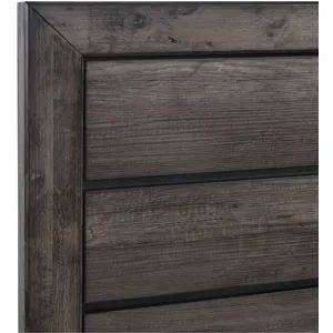 Nathan Grey Oak 4PC Queen Set w/CH