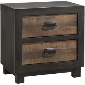 Harlington Walnut 5PC Set w/Queen Bed