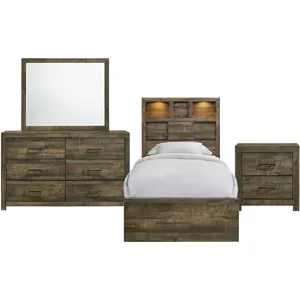 Bailey Drift 4PC Twin Music Bed Set