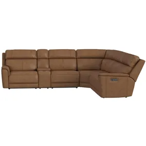 Mustang Aline Butternut Sectional 6PC Set - (3)P2
