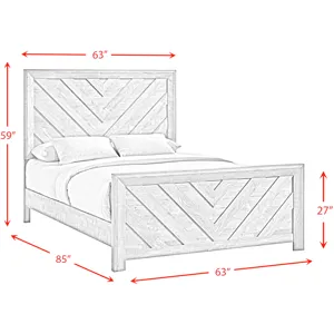 Ellen White 4PC Set w/Queen Bed and CH