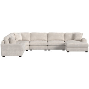Arizona Steno Beige Sectional 6PC Set