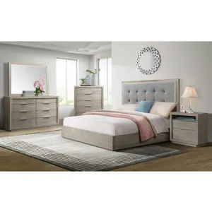 Arcadia Grey 5PC Set w/Queen Bed