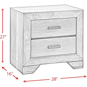 Nathan Grey Oak 5PC Queen Set