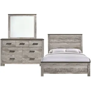 Millers Cove Grey 3PC Set w/Queen Bed