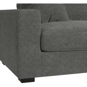 Arizona Steno Charcoal Sectional 6PC Set