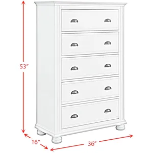 Kona Grey 4PC Set w/Queen Panel Bed & CH