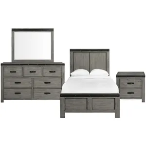 Wade Grey 4PC Twin Set