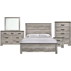 Millers Cove Grey 5PC Set w/ Queen Bed