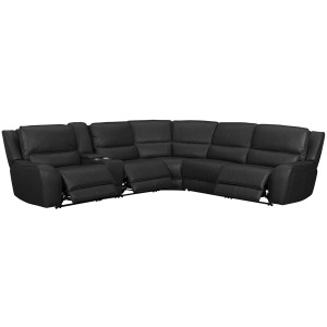 Black Hawk Simba Black Sectional 6PC Set - (3)P2