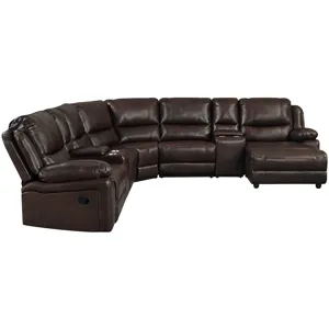 Brenham Mahogany 4PC Sectional