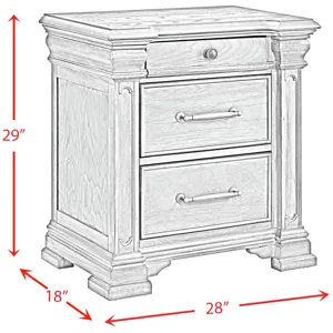 Kings Court Grey 5PC Set w/Queen Bed