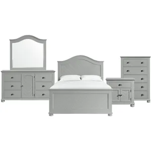 Kona Grey 5PC Set w/Queen Panel Bed