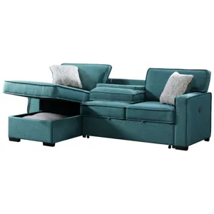 Caracas Palmer Teal 2PC Sectional